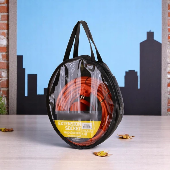 Uzatma Kablosu 3x1.5 mm 10 METRE Kablolu Tekli Grup Fiş Priz Topraklı Kapaklı Monofaze Ev Tipi - Resim 2