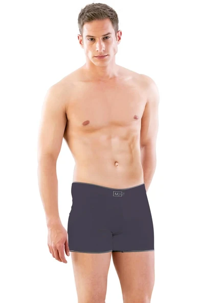 Antrasit Mı 2108 Seamless Uzun Erkek Boxer