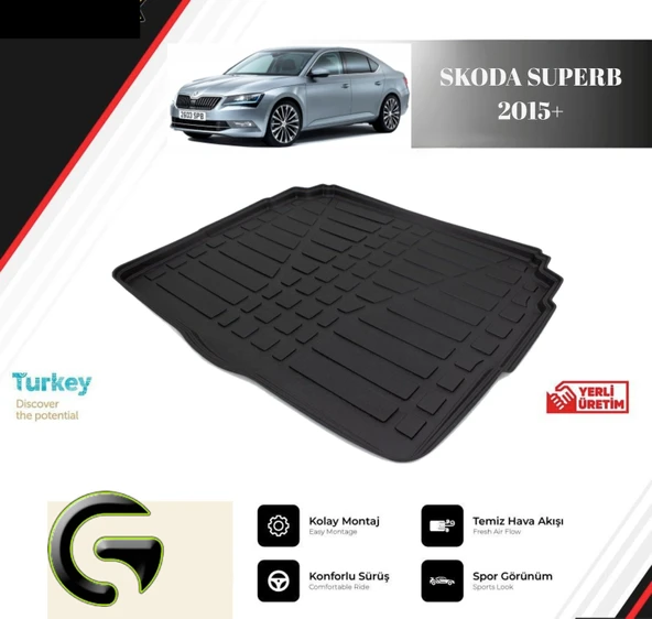 BAGAJ HAVUZU SKODA SUPERB 2015+