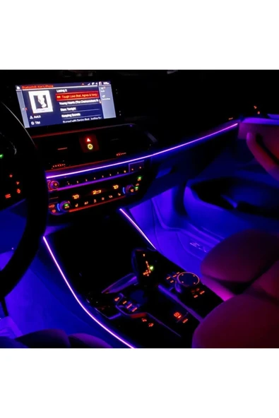 ASTRALED  USB Araç içi Ayak Altı Sese Duyarlı Rgb Şerit Led Aydınlatma 12 Led - 7