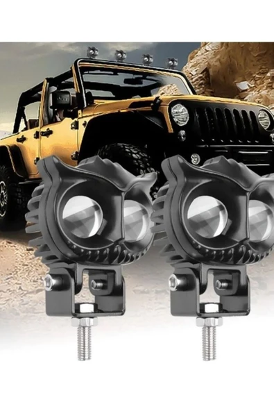 ASTRALED  BAYKUŞ LED SİS FARI ÇAKARLI 4 FONKSİYON ÇİFT RENK SARI-BEYAZ MOTO-OFFROAD-SUV-İŞ MAKİNESİ 1 ADET