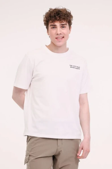 Lumberjack ML RENZO 11URB4005 5FX Beyaz Erkek Kısa Kol Tişört 102006479 ürün görseli 1