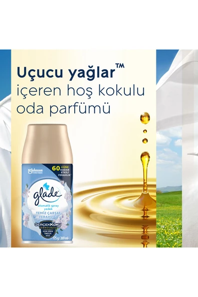 Glade Otomatik Makine Yedek Sprey Temiz Çarşaf Ferahlığı 269 ml - 7