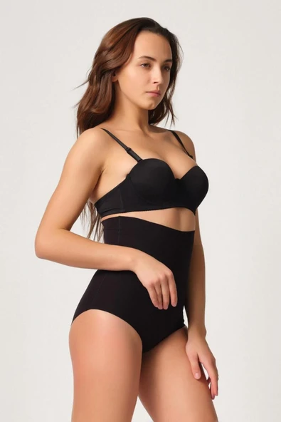 Siyah Mı 2708 Lazer Yüksek Bel Kesim Slip Korse - 3