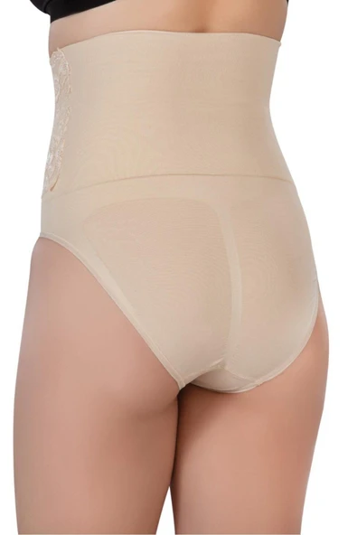 Ten Mı 2090 Önü Dantelli Yüksek Bel Slip Korse - 2