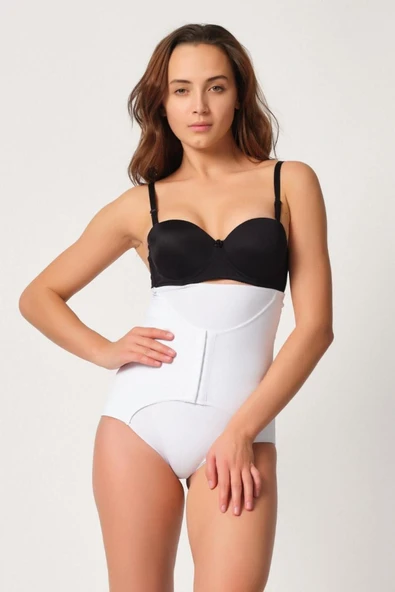 Beyaz Mı 2932 Double Karın Agraf Destekli Slip Lazer Korse ürün görseli