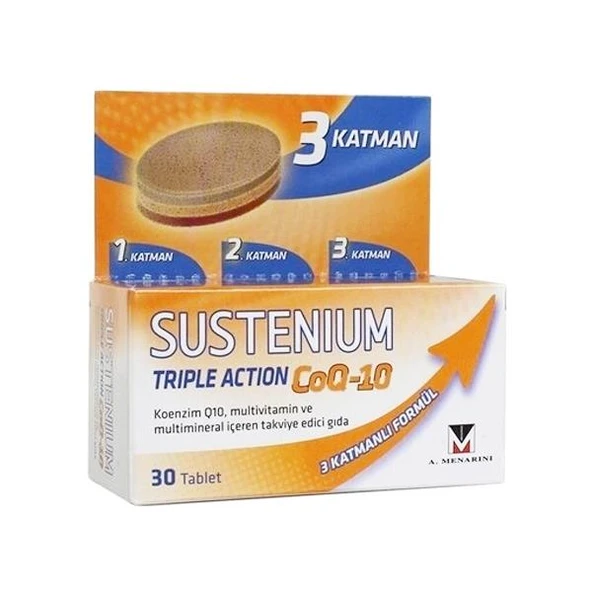 Sustenium Triple Action CoQ-10 30 Tablet-SKT:01/2027