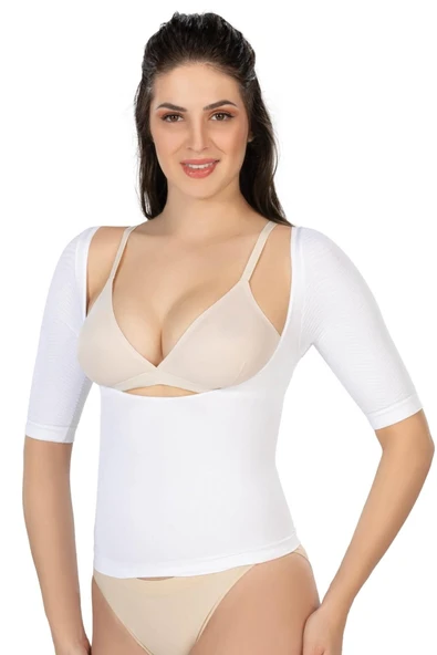 Beyaz Mı 5014 Göğsü Açık Yarım Kollu Korse ürün görseli