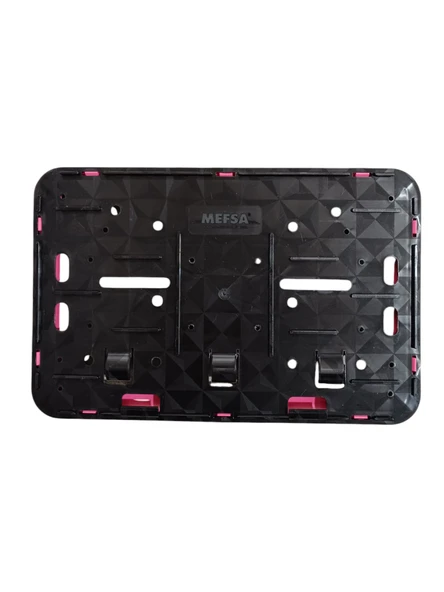 Çerçeveli Motor Plakalık Plaka Altlığı Pembe 17x26 cm - 2