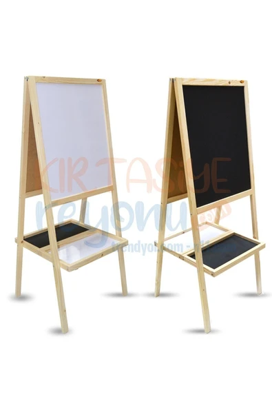 35*50  ÖĞRENCİ TİPİ AHŞAP AYAKLI ÇATI SİYAH-BEYAZ - 2