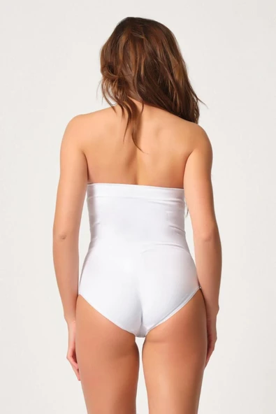 Beyaz Mı 2088 Önden Agraflı Slip Korse - Resim 3