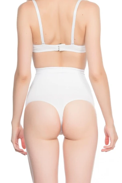 Beyaz Mı 2054 Masajlı String Korse - Resim 3