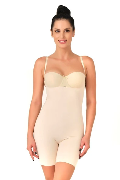 Ten Mı 2758 Lazer Kesim Göğsü Açık Boxer Korse ürün görseli