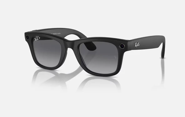 RAY-BAN META WAYFARER F Matte Black L Graphite