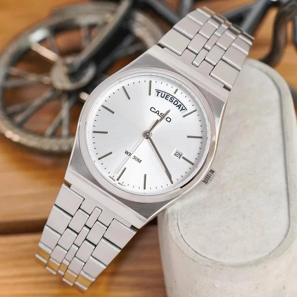 Casio MTP-B146D-7AVDF Quartz Çelik Gri 35 mm Erkek Kol Saati - 5
