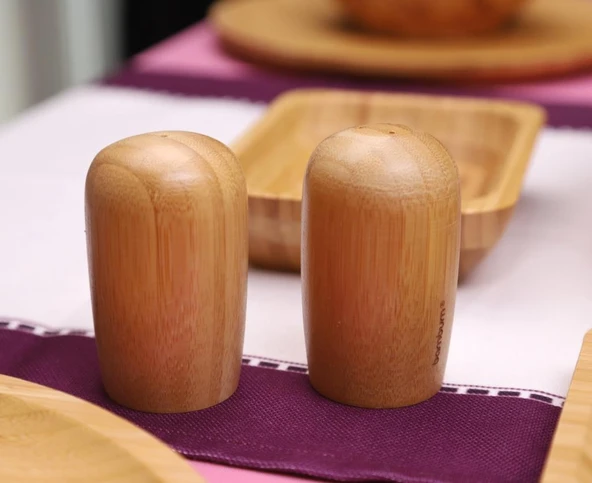 Atbyhome Bambu Glow 6 Kişilik 31 Parça Doğal Bambu Kahvaltı Takımı – Kahvaltı Seti Sunum Seti - 5