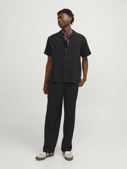 JACK JONES Erkek Kısa Kollu Pamuklu Gömlek 12255781 - 2