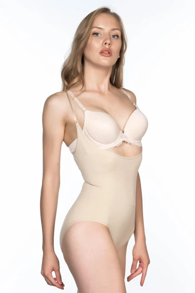 Ten Mı 2023 Göğsü Açık Body Korse - Resim 3