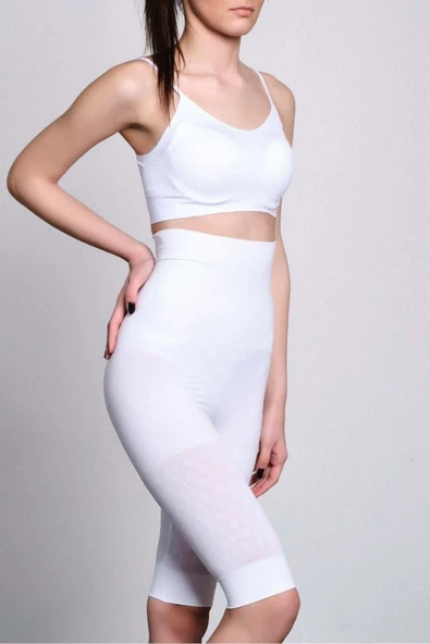 Beyaz Mı 2015 Yüksek Bel Double Uzun Paçalı Korse - Resim 2