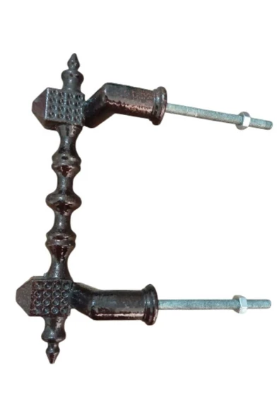 Demir Döküm Ferforje Gold L Kapı Kolu aynalı 19 cm 1099-CN
