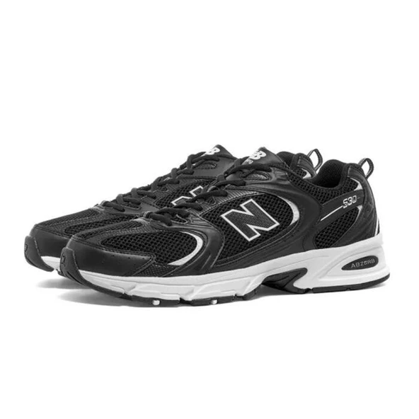New Balance 530 Black White Spor Ayakkabı - 2