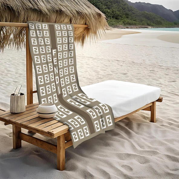 Dekoratif Modern Desenli Plaj Deniz Havlusu Peştamal 80x160 CM LUX86 RENKLİ 80 X 160