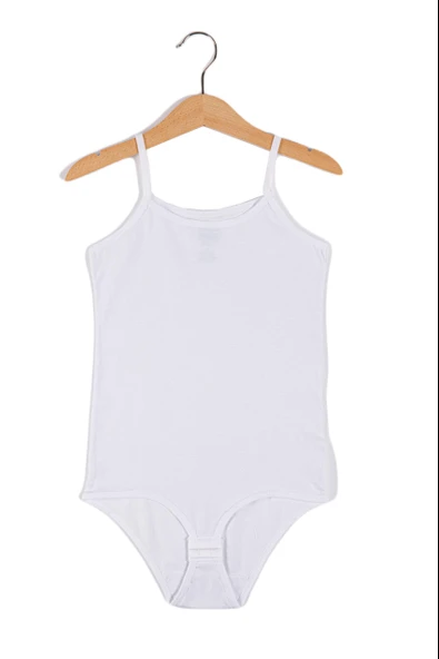 Kız Çocuk Çocuk İp Askılı Çıtçıtlı Kancalı Body Berrak-2537
