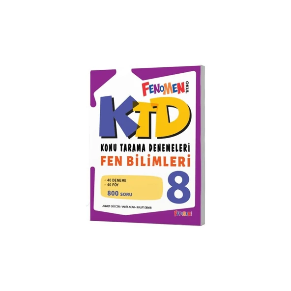 Fenomen 8.Sınıf Ktd Fen Bilimleri 40 Deneme