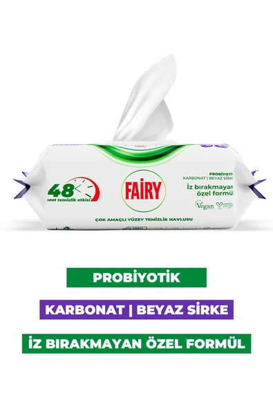 Çok Amaçlı Yüzey Temizlik Havlusu 100 Yaprak | Lavanta Yağlı | Beyaz Sirke & Karbonat - 2