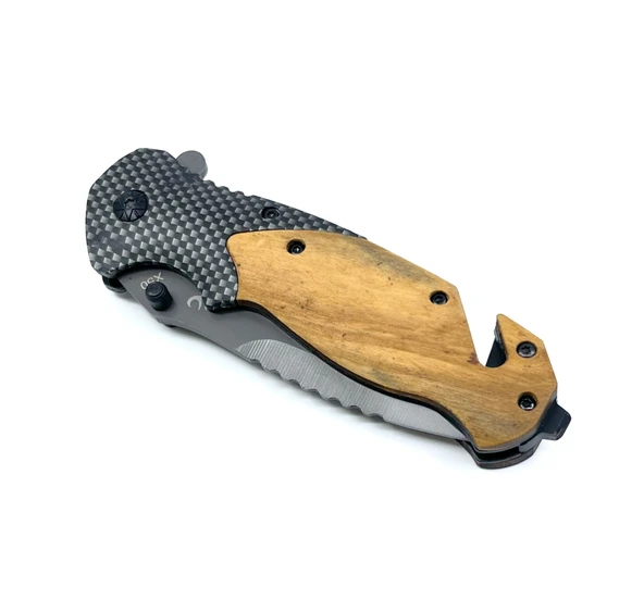 Zeytin Ağacı Kabze Flipper Kamp Çakısı - 4