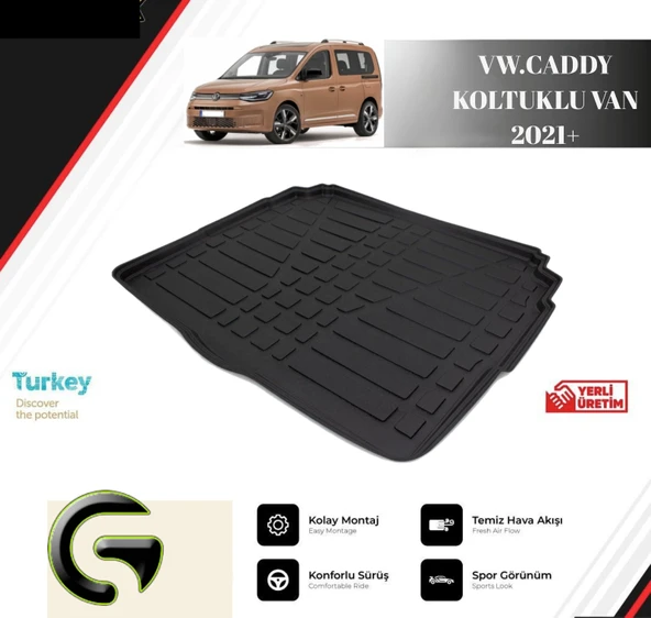 BAGAJ HAVUZU VW.CADDY KOLTUKLU VAN 2021+