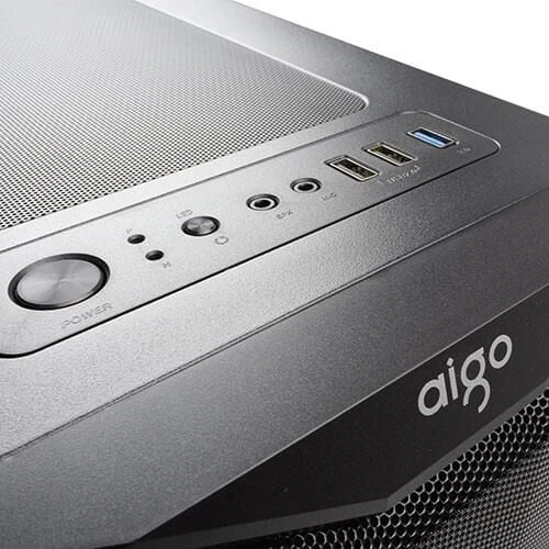 AIGO AQUARIUS Mesh 650W 80+ ARGB Mid Tower Kasa - 4