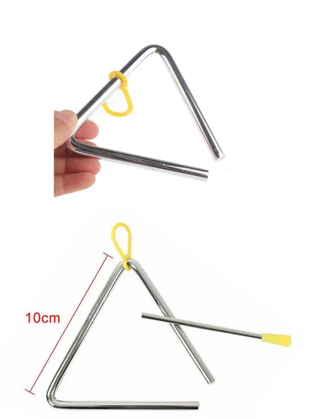 Üçgen Zil 10 Cm Çelik Üçgen Zil - 2