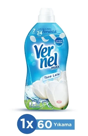 Vernel Max Taze Lale Konsantre Çamaşır Yumuşatıcısı 1440 ml - 2