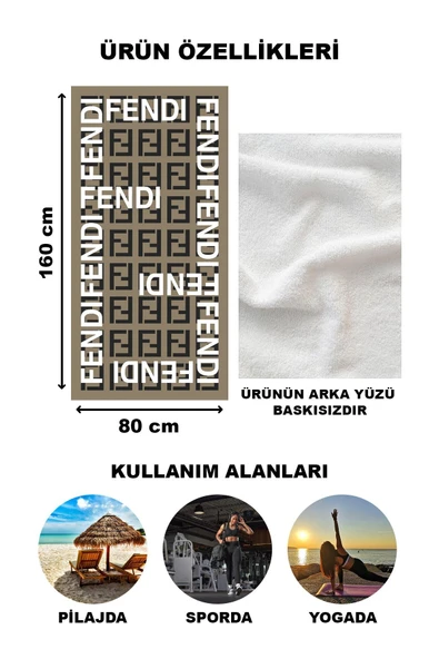 Dekoratif Modern Desenli Plaj Deniz Havlusu Peştamal 80x160 CM LUX91 RENKLİ 80 X 160 - 2
