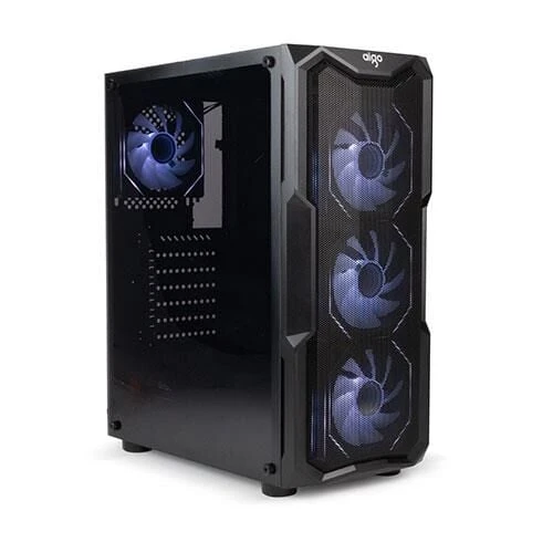 AIGO AQUARIUS Mesh 650W 80+ ARGB Mid Tower Kasa - 2