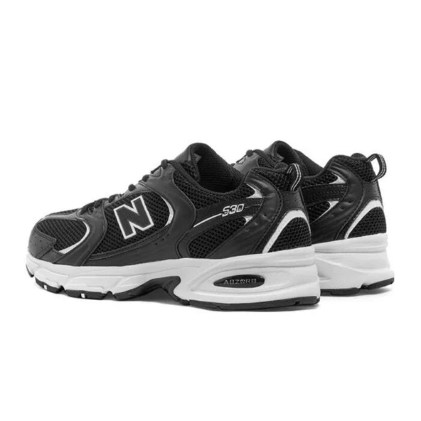 New Balance 530 Black White Spor Ayakkabı - 3