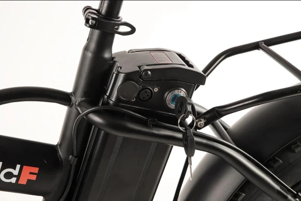 Alba Fold F Standart 500 Watt Katlanır Elektrikli Bisiklet Siyah Nfc Özellikli 48v 10,4 Ah Batarya - Resim 8