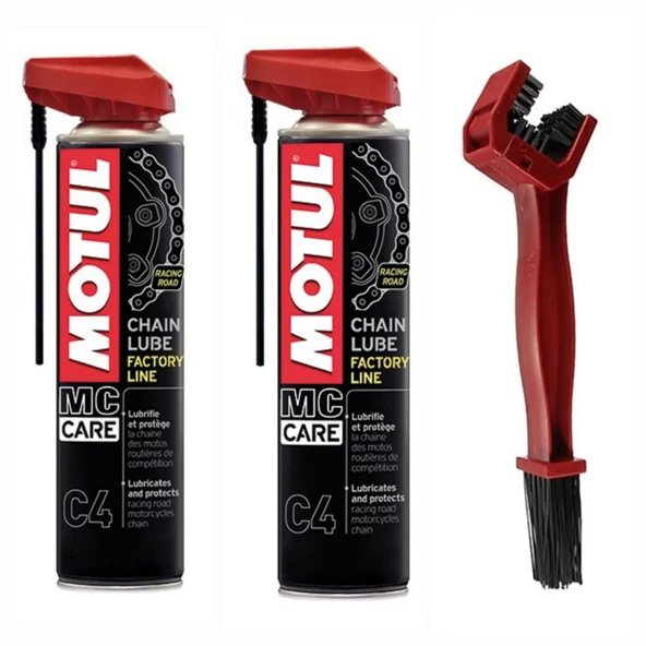 MOTUL C4 2 ADET+ZİNCİR TEMİZLEME FIRÇASI