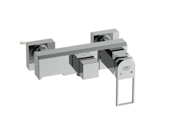 GPD Quadro Banyo Bataryası Krom