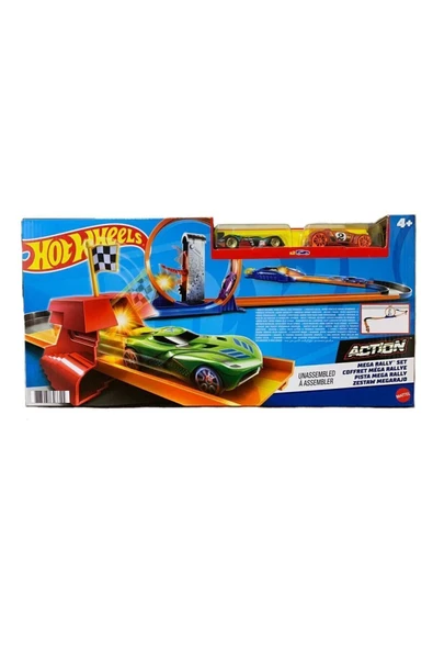 HOT WHEELS Motor Yarışçıları 3in1 Oyun Seti - Turbo Race Set DNN81