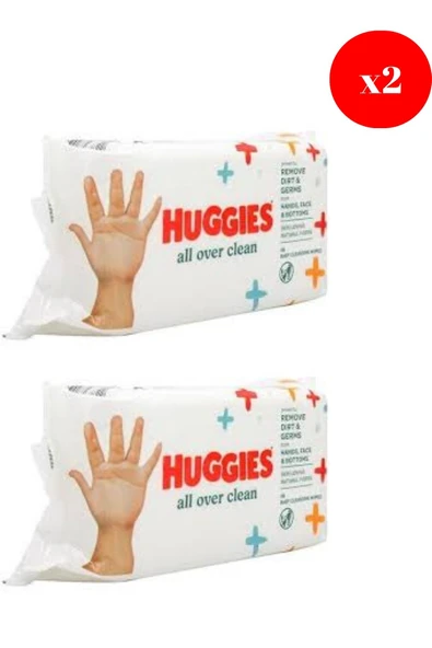 Huggies Baby islak Mendil All Over Clean 56S X2 ADET