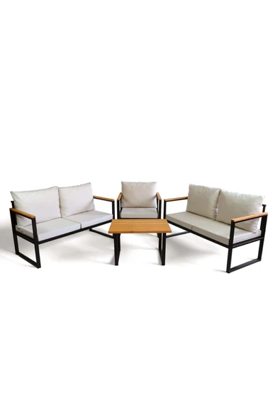 Woodesk  Rosa Bahçe Takımı 2+2+1+Sehpa CPT5554-130