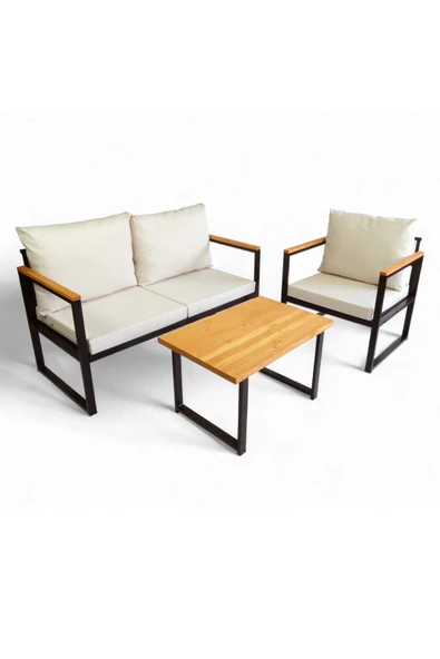 Woodesk  Rosa Bahçe Takımı 2+1+Sehpa CPT5549-130