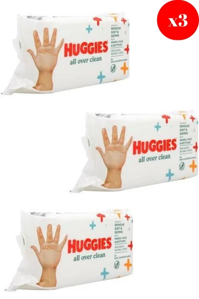 Huggies Baby islak Mendil All Over Clean 56S X3 ADET