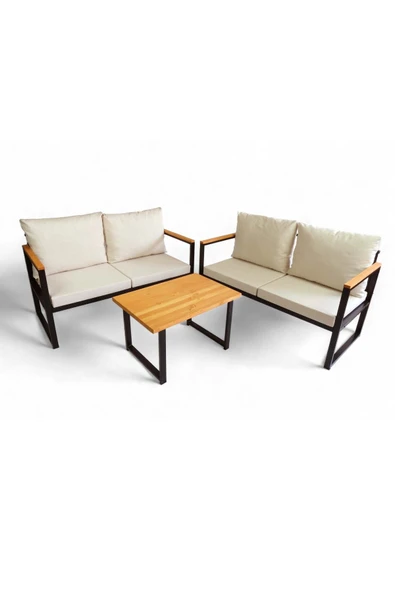 Woodesk  Rosa Bahçe Takımı 2+2+Sehpa CPT5550-130