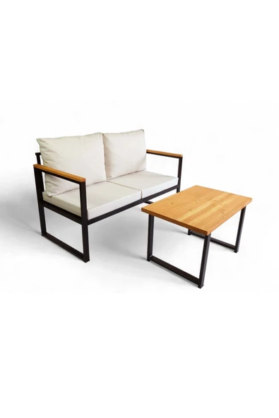 Woodesk  Rosa Bahçe Takımı 2+Sehpa CPT5544-130