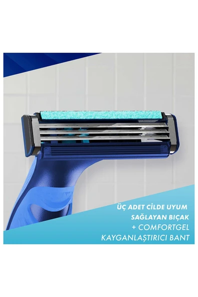 Gillette Sensor3+ Comfort 8'li Yedek Bıçak Başlığı - 5