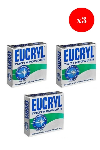 Eucryl Diş Beyazlatma Pastasi Original 50Gr X3 ADET