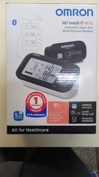 Omron M7 Intelli IT Afib HEM-7380T1-EKB Koldan Tansiyon Aleti